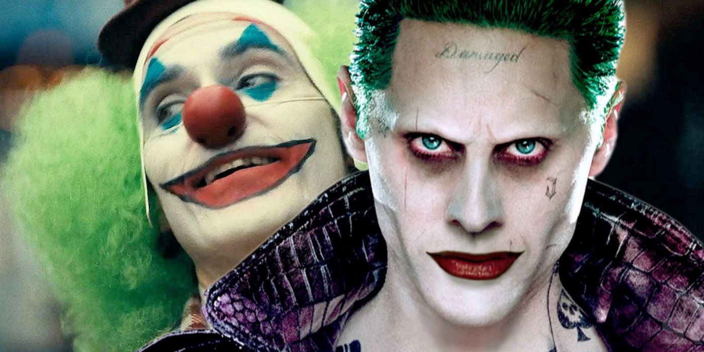 Jared Leto and Joaquin Phoenix as Joker