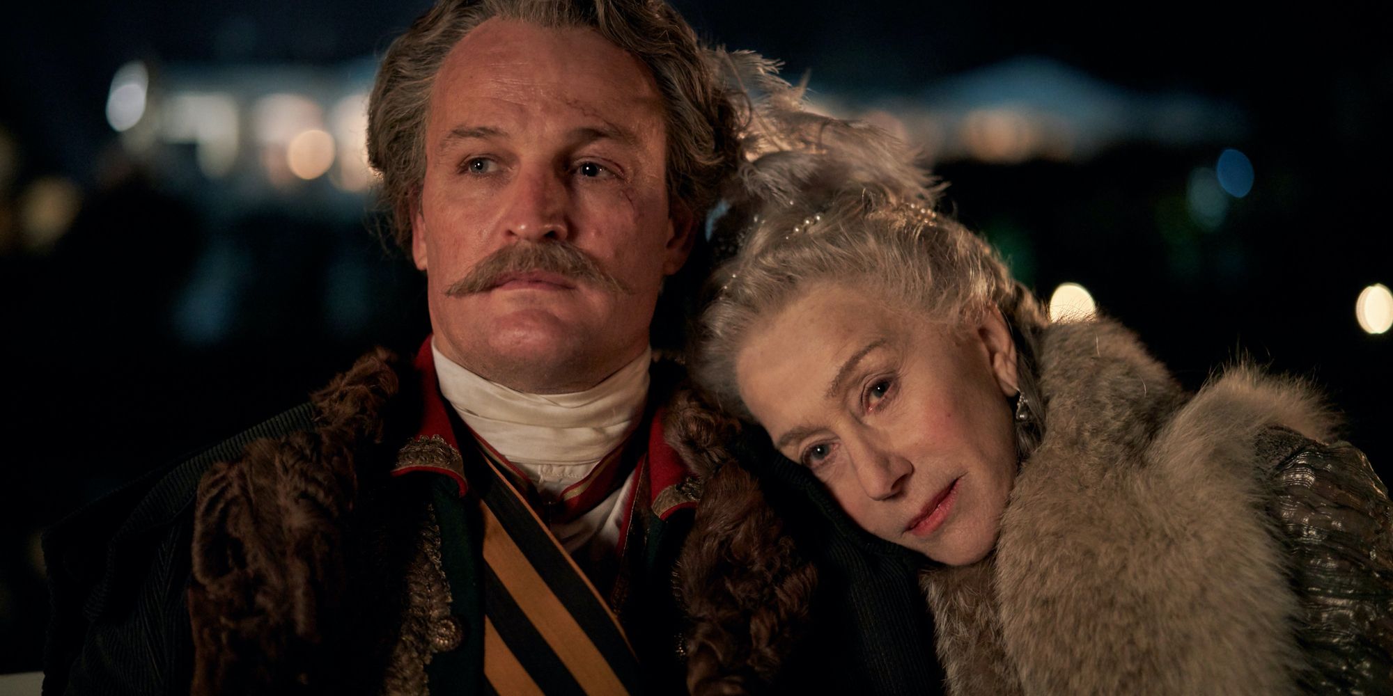 Jason Clarke and Helen Mirren in Catherine the Great HBO