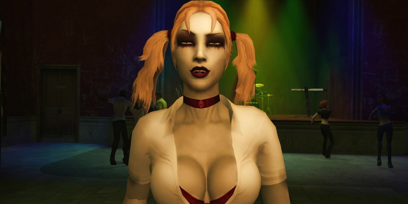 Jeanette looks on in Vampire The Masquerade: Bloodlines