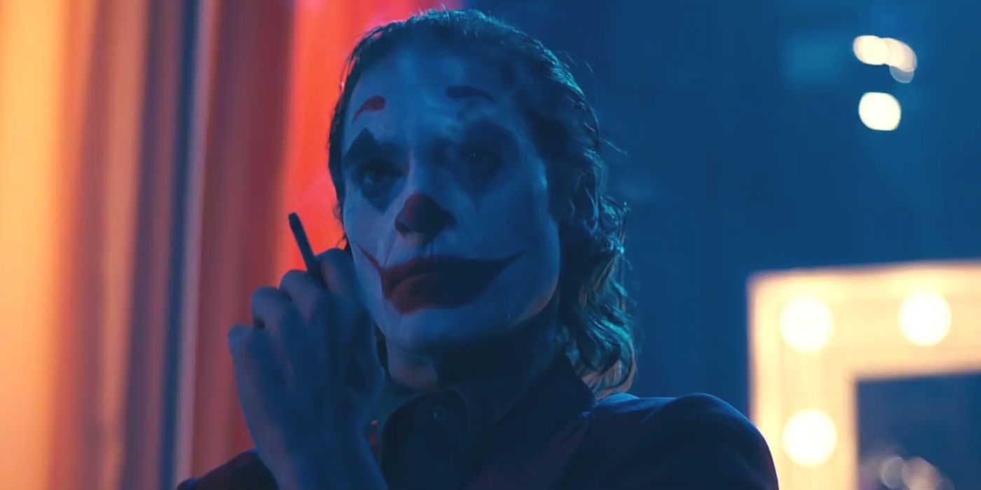Joaquin Phoenix as Joker Smoking