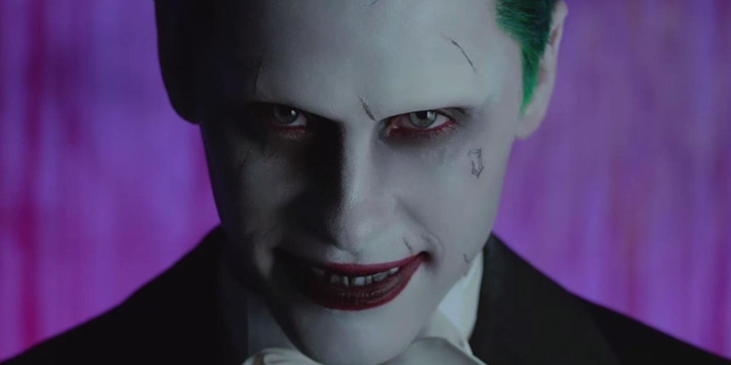 Jared Leto smiles as Joker in Suicide Squad