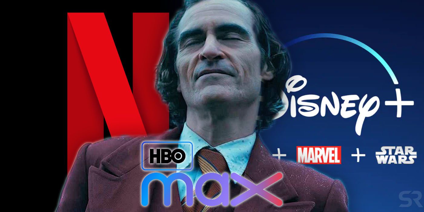 Joker with Netflix and Disney Plus Logos