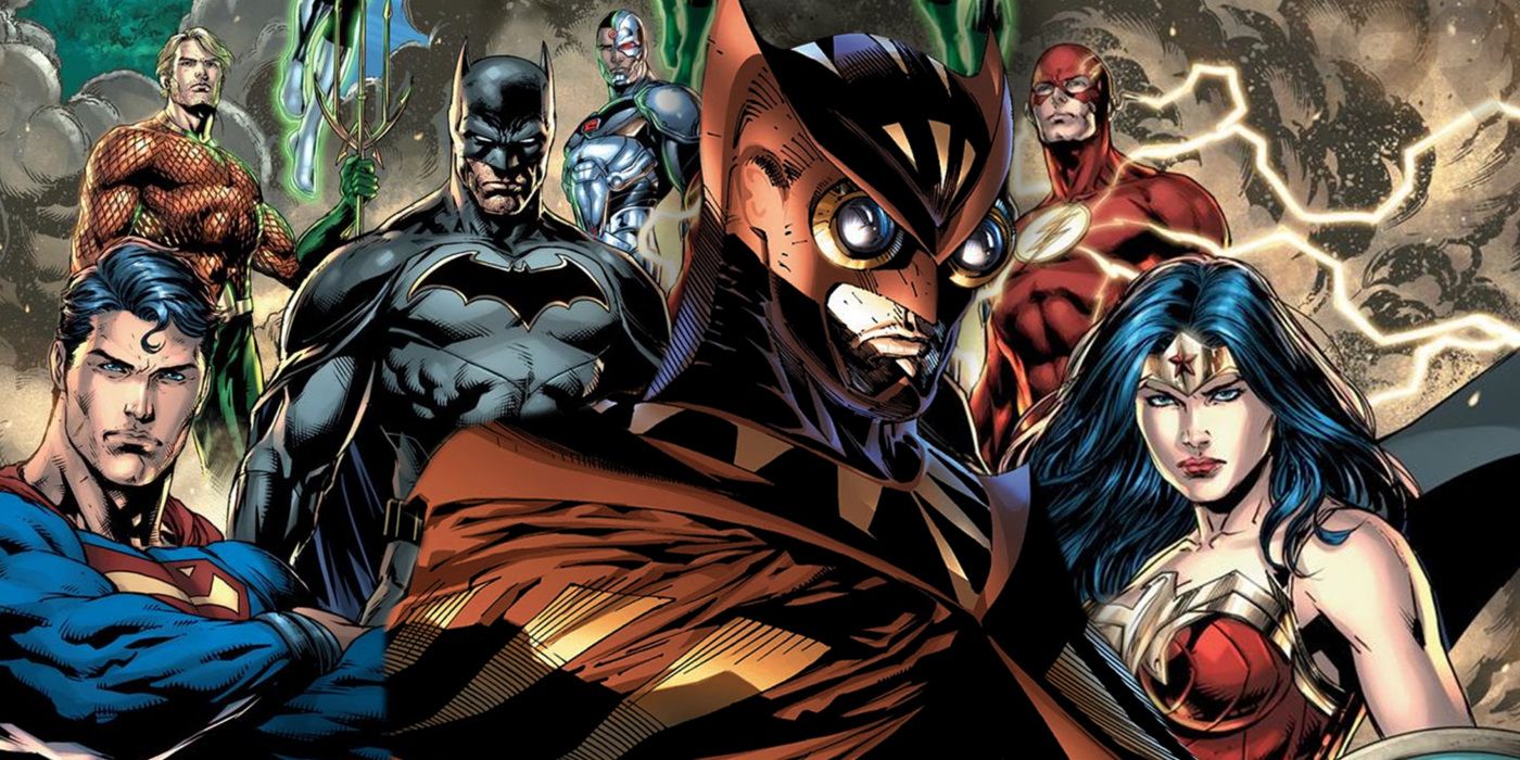 Justice League with Nite Owl Watchmen