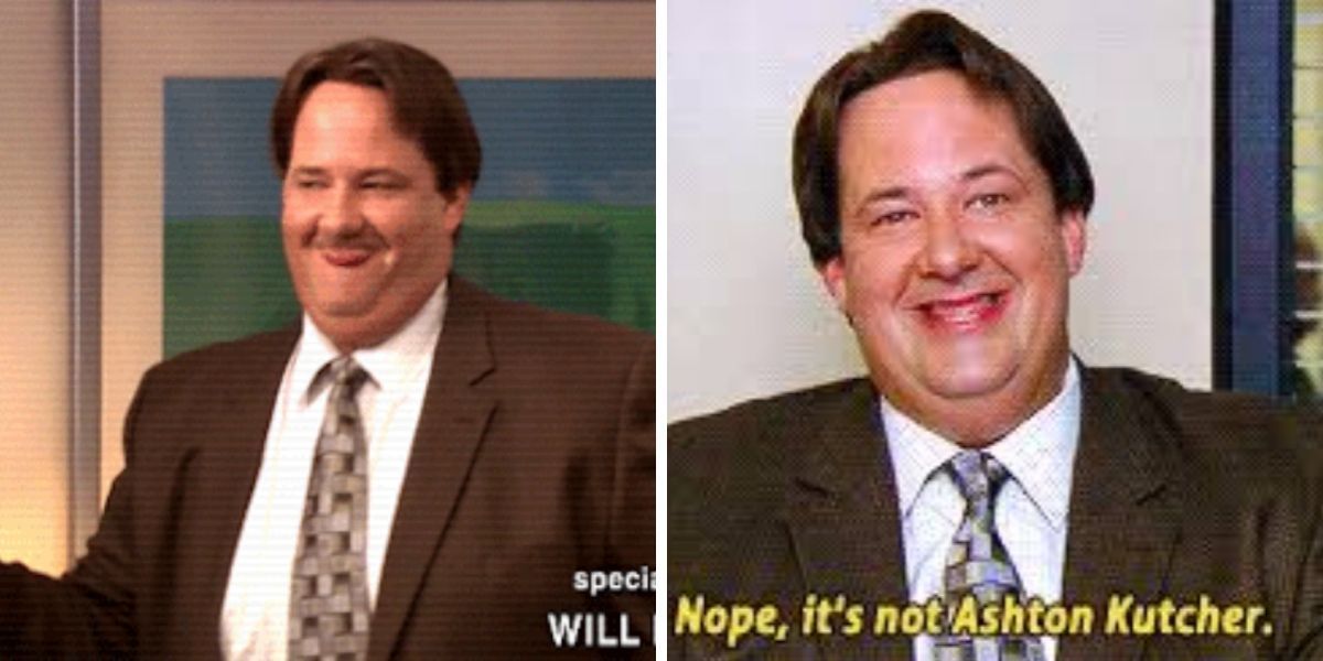 Kevin Malone wears a coupe for the wedding on the office