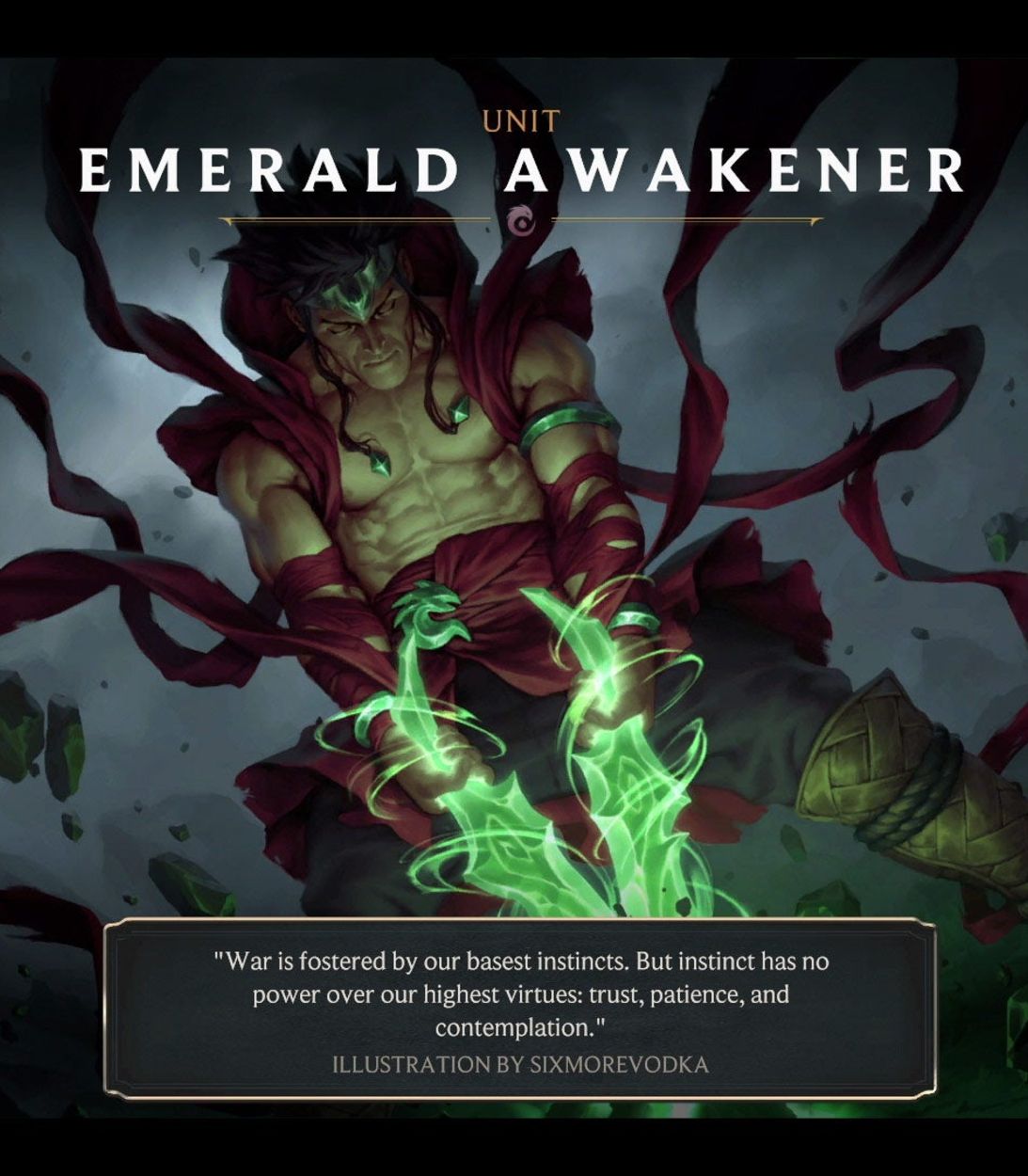 Legends of Runeterra Emerald Awakener Vertical