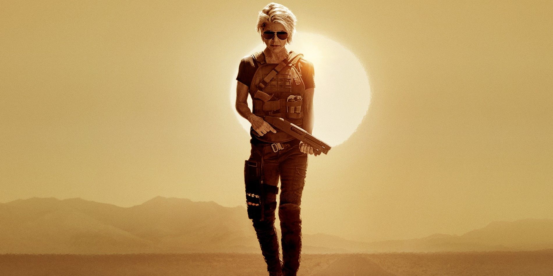 Linda Hamilton as Sarah Connor in Terminator Dark Fate