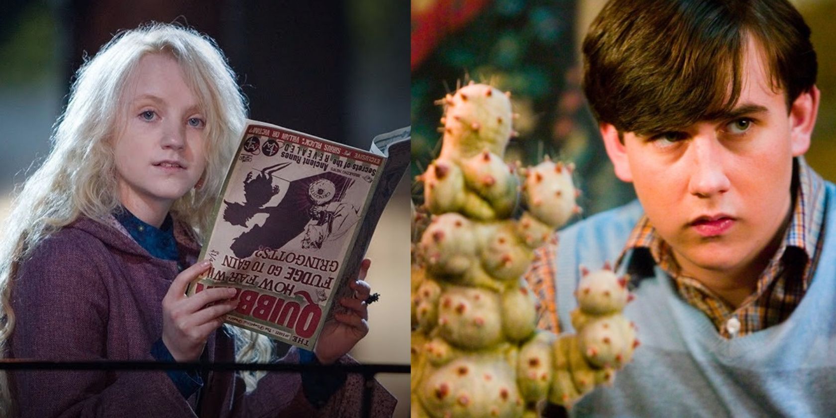 Luna Lovegood And Neville Longbottom In The Harry Potter Films