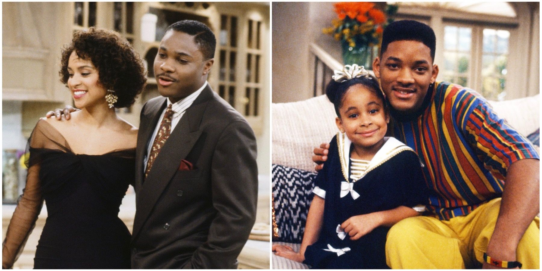 Malcolm Jamal Warner Karyn Parsons, Will Smith, and Raven Symone in The Fresh Prince of Bel Air