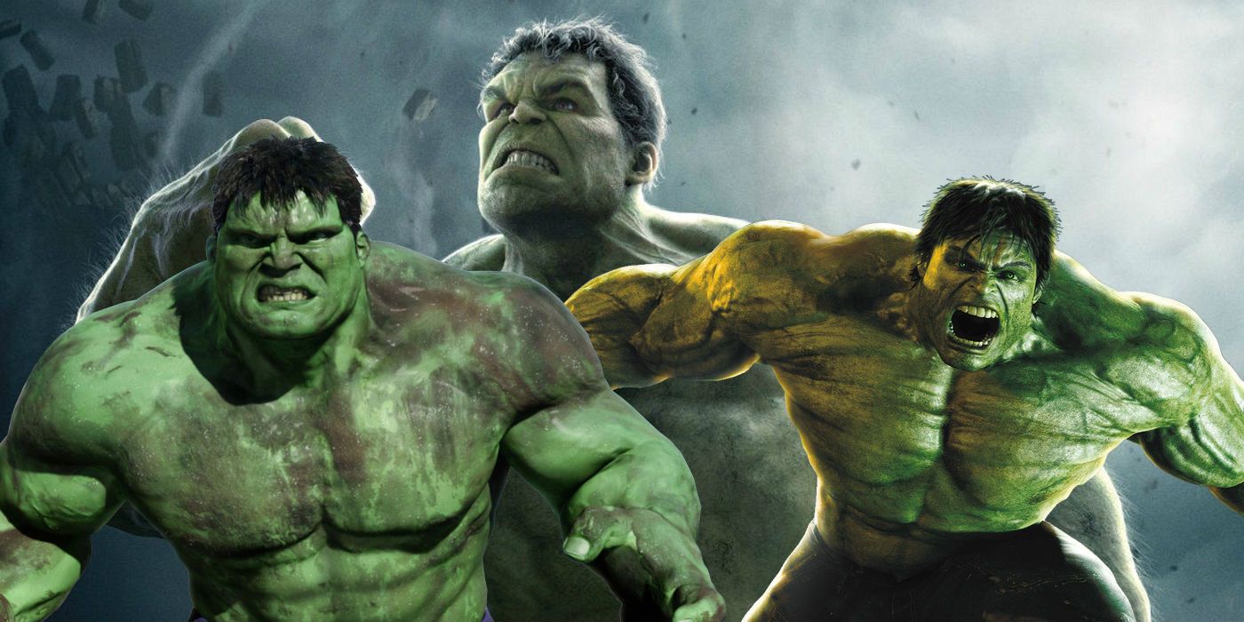 Mark Ruffalo, Eric Bana and Edward Norton as Hulk