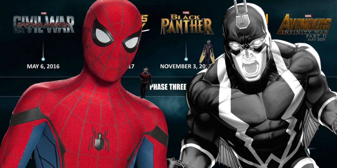 Marvel Phase 3 Slate Inhumans Spider-Man