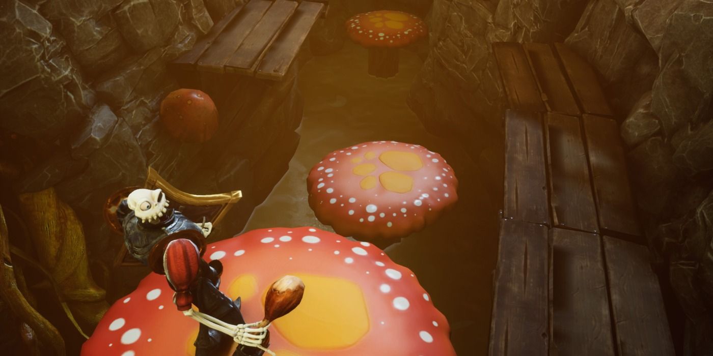 MediEvil Mushroom Platforms