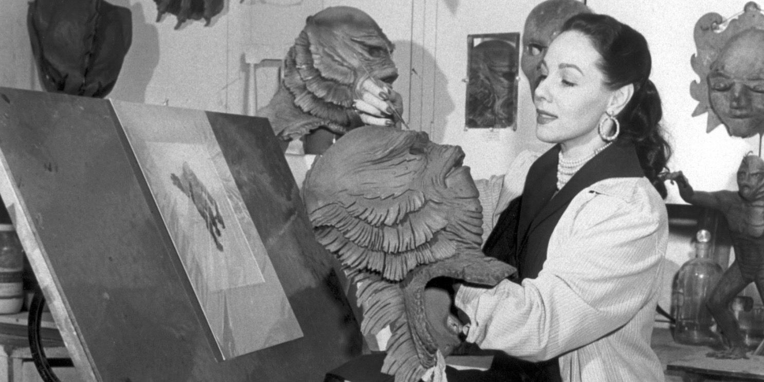 Milicent Patrick Working on Creature from the Black Lagoon