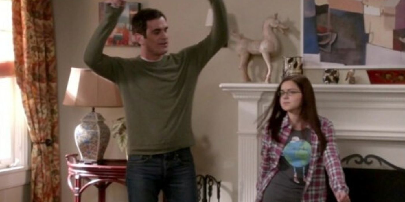 Modern Family Phil and Alex dancing