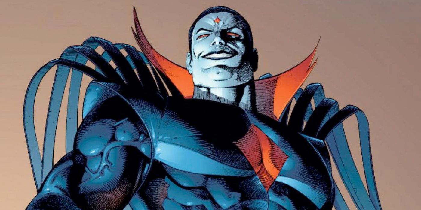 Mr Sinister smiles at the camera in a Marvel comic.