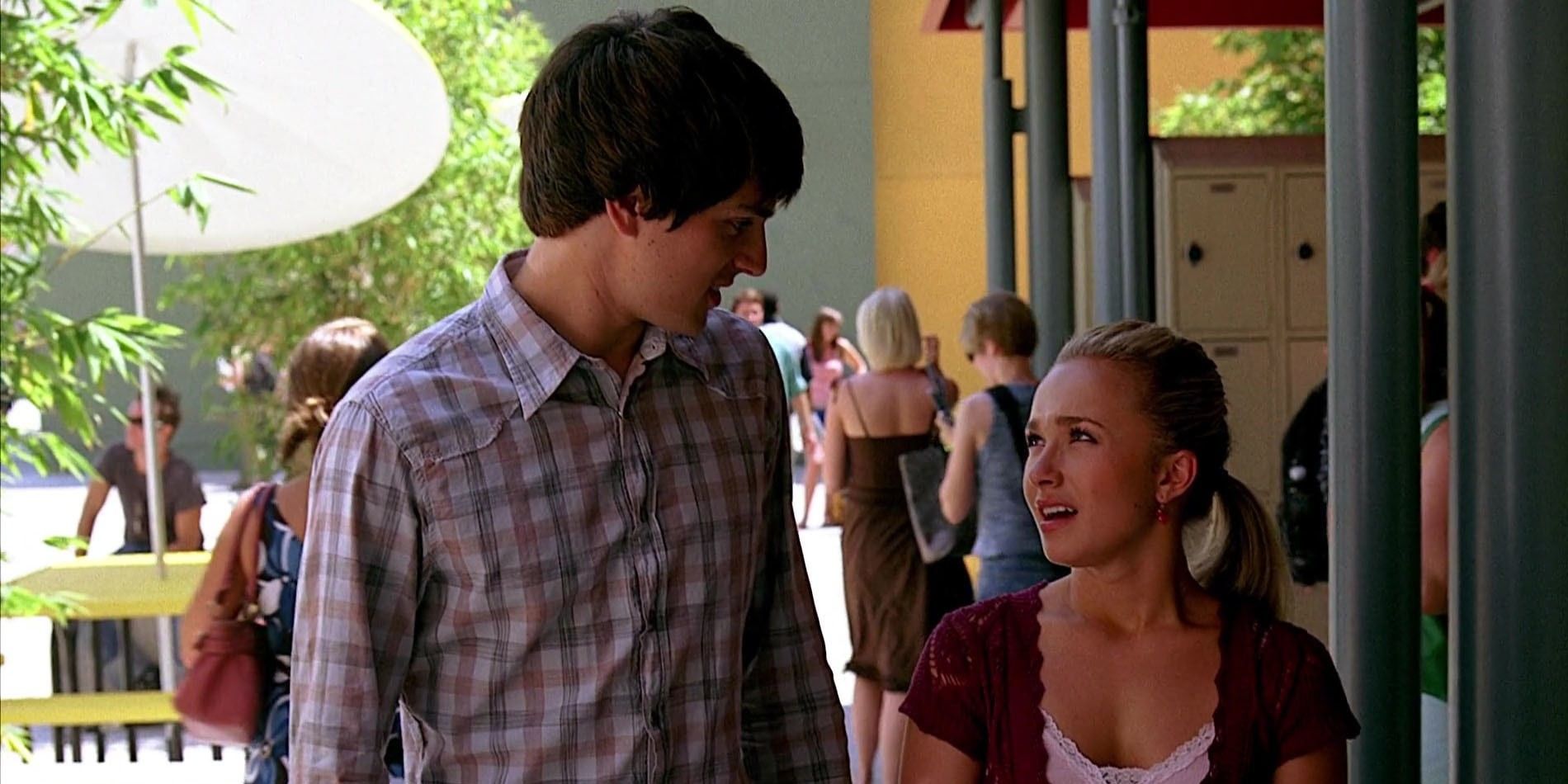 Nicholas D'Agosto as West and Hayden Panettiere as Claire in Heroes