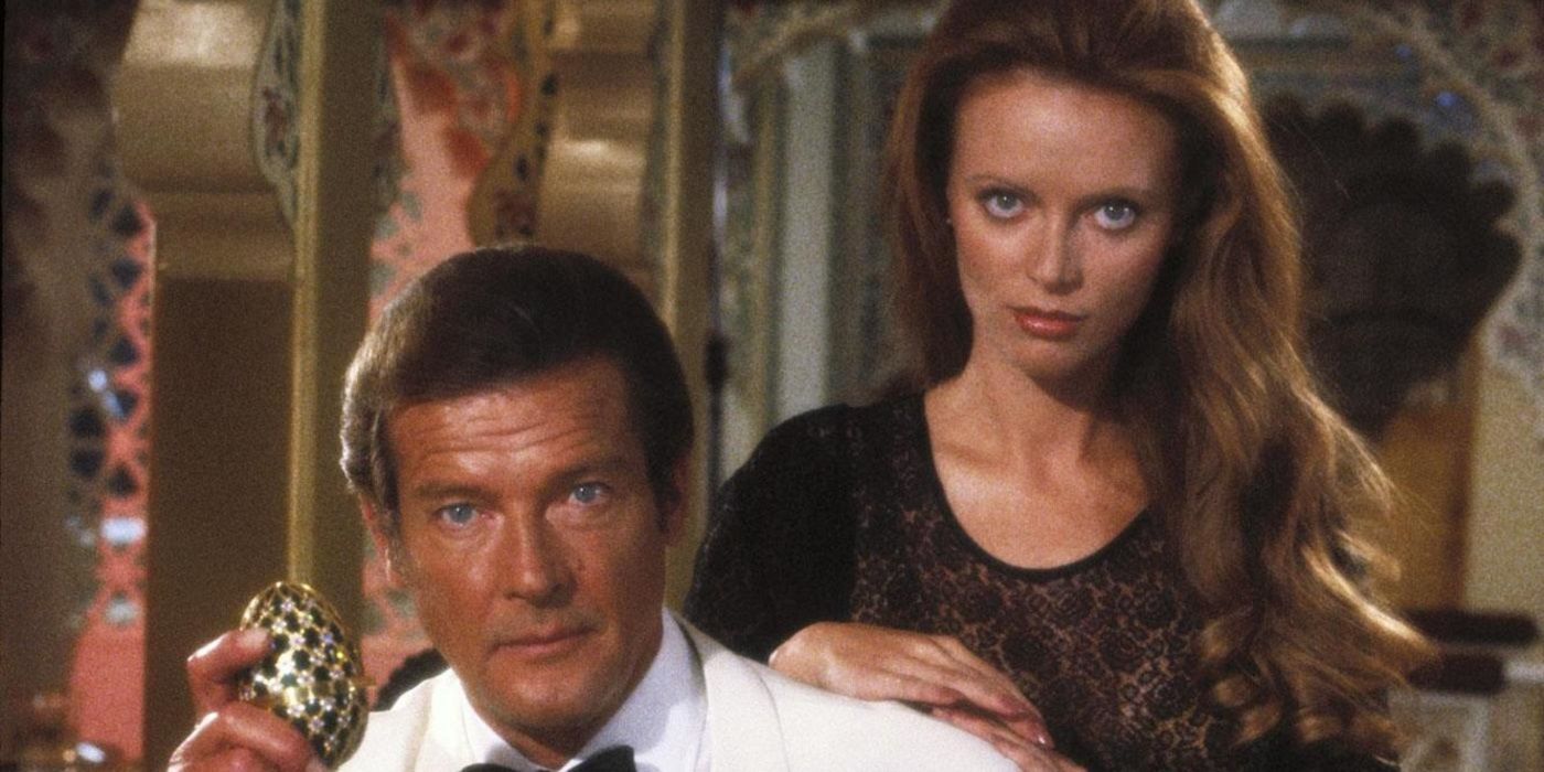Roger Moore as James Bond in Octopussy.