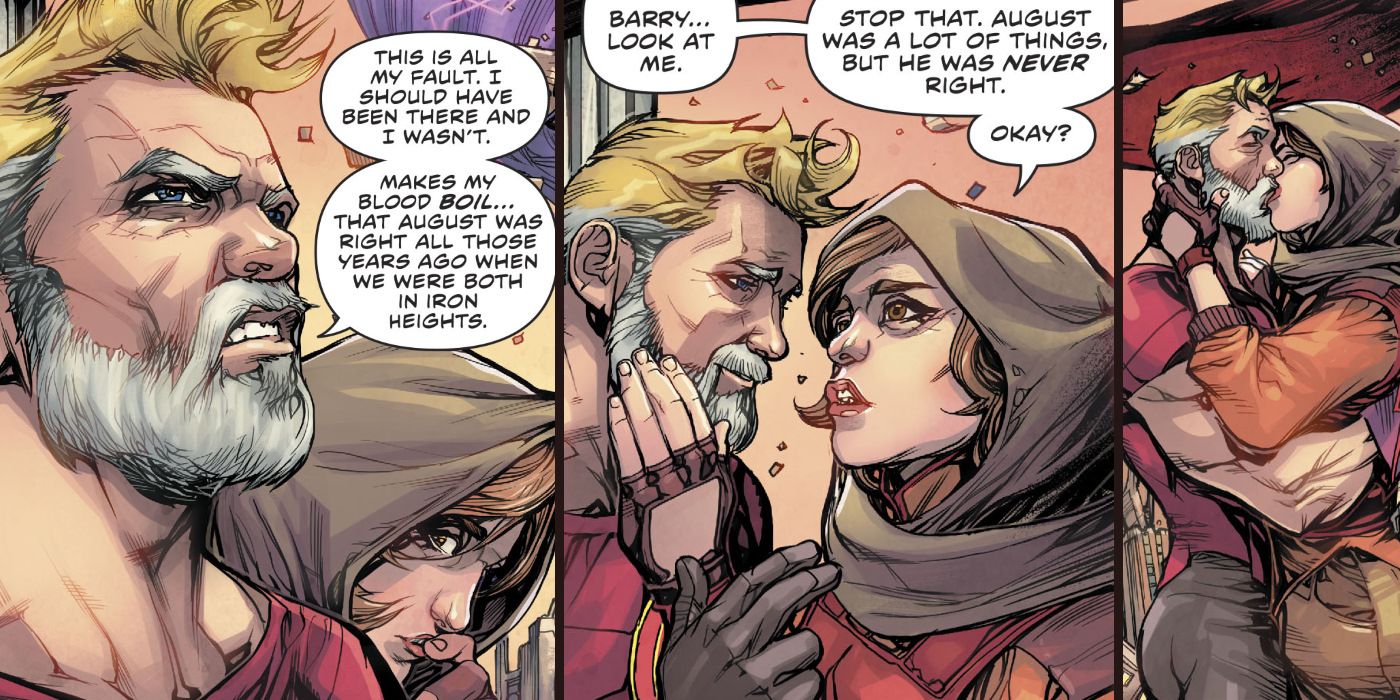 Old Man Barry Flash Comic Scene