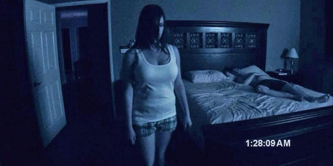 Katie walks in a trance in Paranormal activity