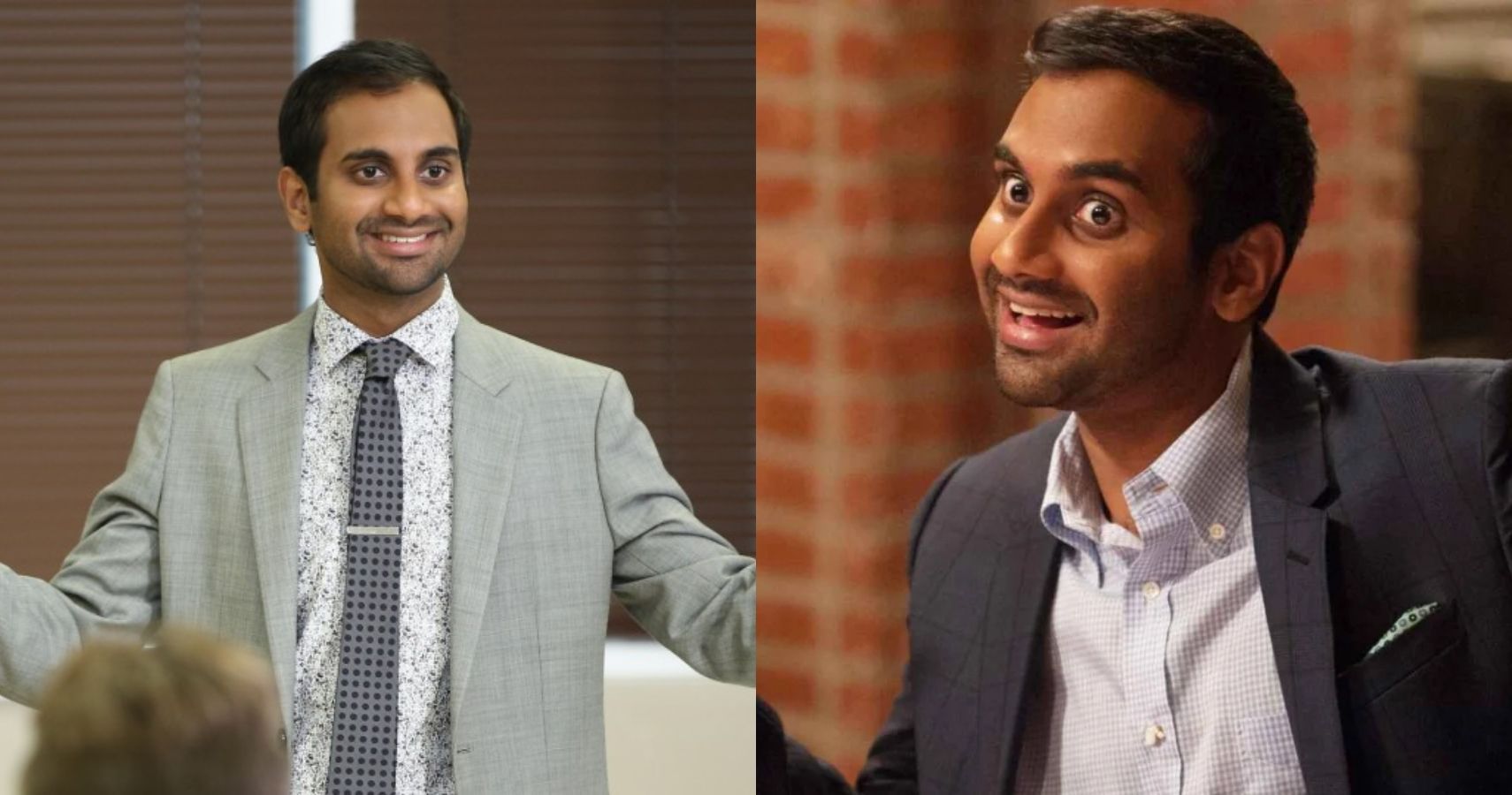 Tom Haverford with his arms out/Smiling at the camera