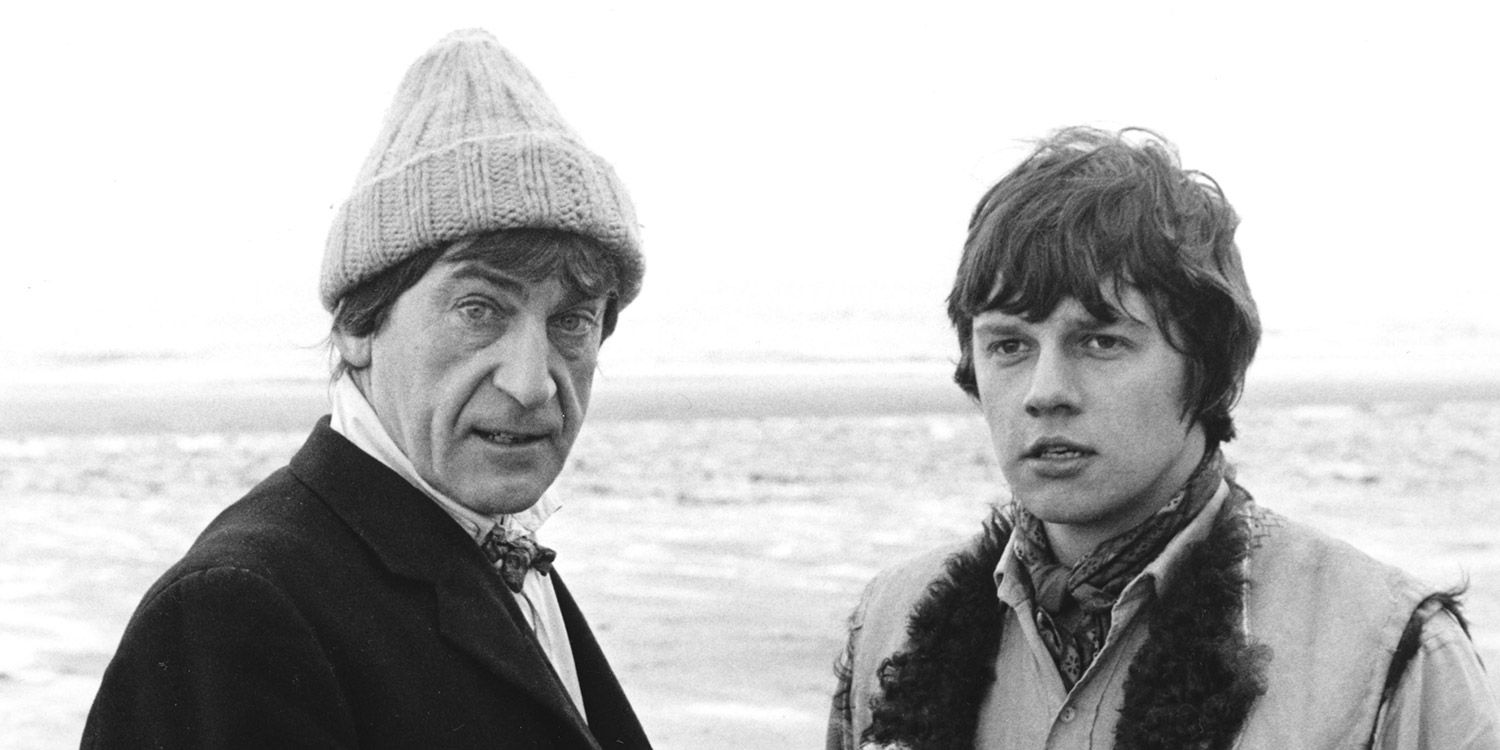 Patrick Troughton as Second Doctor and Frazer Hines as Jamie in Doctor Who