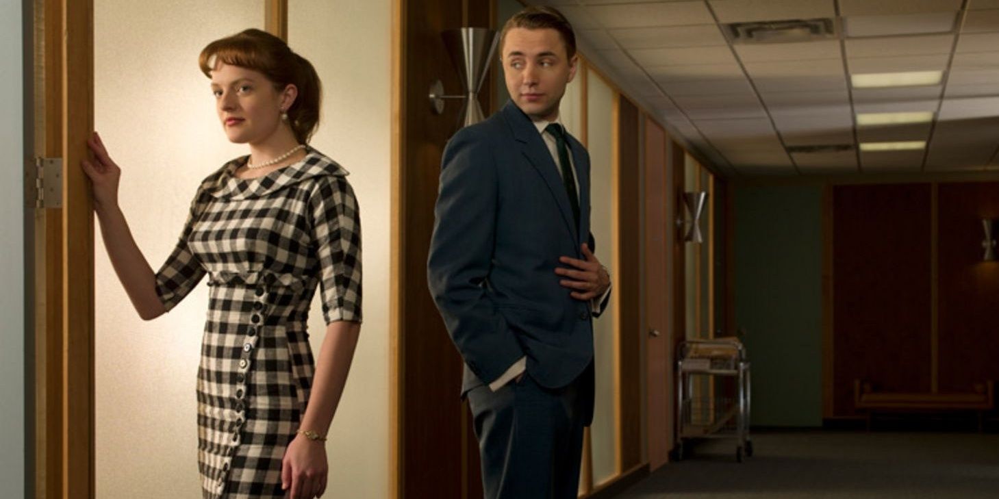 Peggy Olson and Pete Campbell in Mad Men