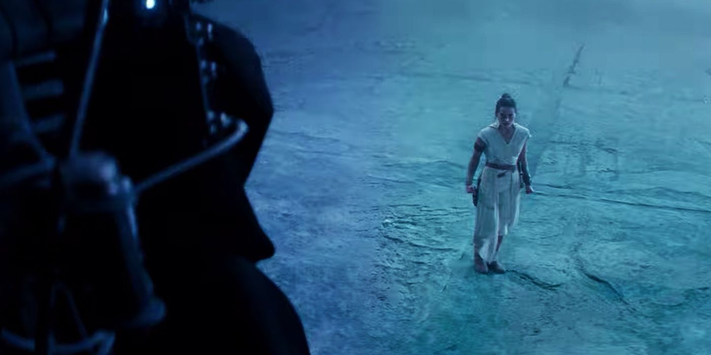 Rey and the Emperor in Star Wars The Rise of Skywalker