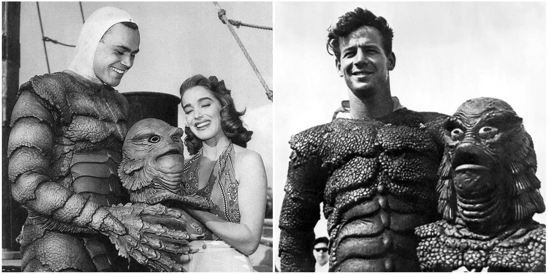 Ricou Browning and Ben Chapman as Gill-Man in Creature from the Black Lagoon