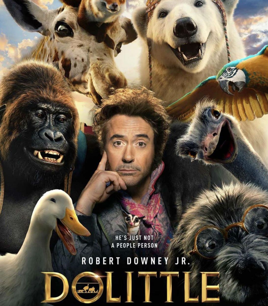 Robert Downey Jr Dolittle Movie Poster Vertical TLDR