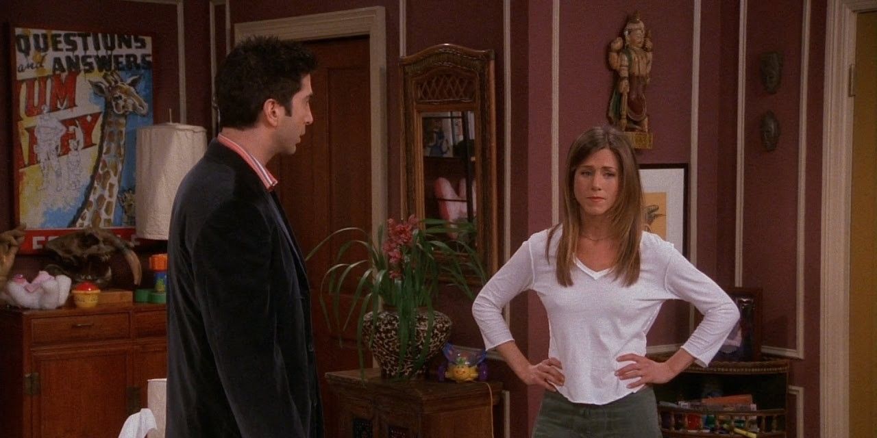 Ross And Rachel In Ross's Apartment