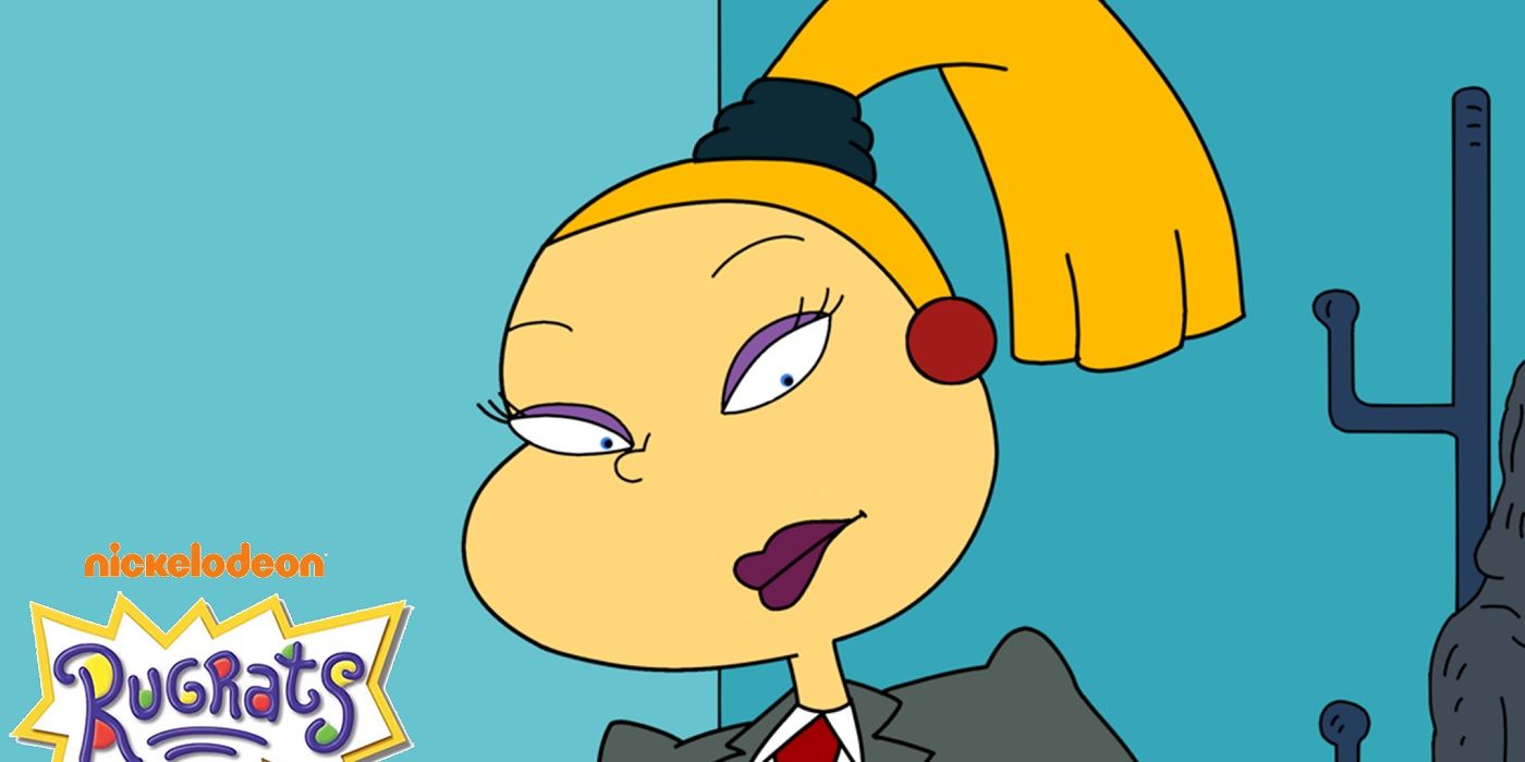 Charlotte Pickles looking down at something in the original Rugrats