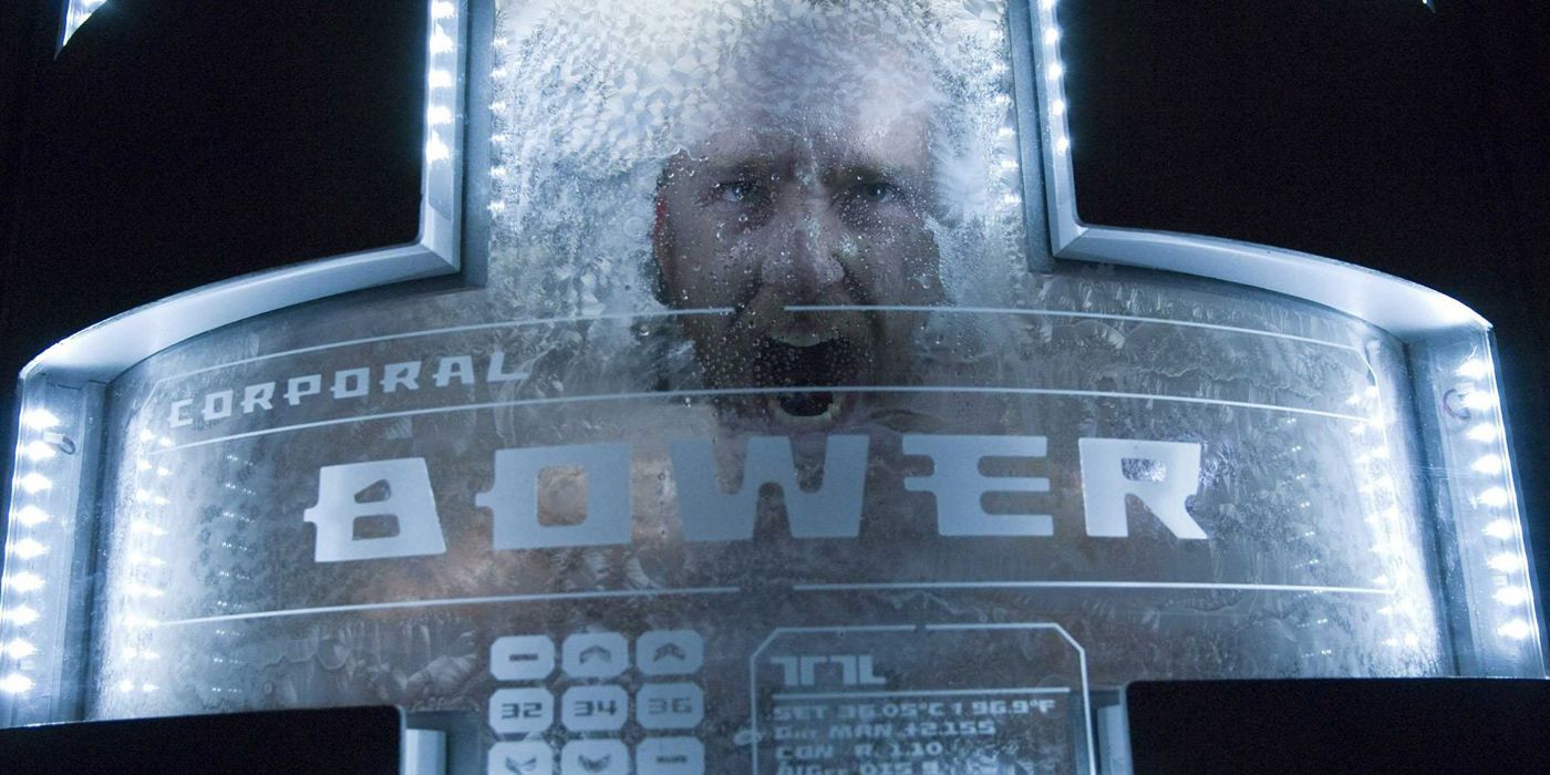 Bower screaming in his cryosleep pod in Pandorum