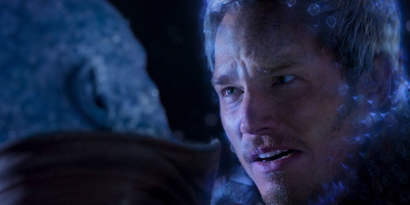 Peter Quill watches Yondu die in deep space in Guardians of the Galaxy 2