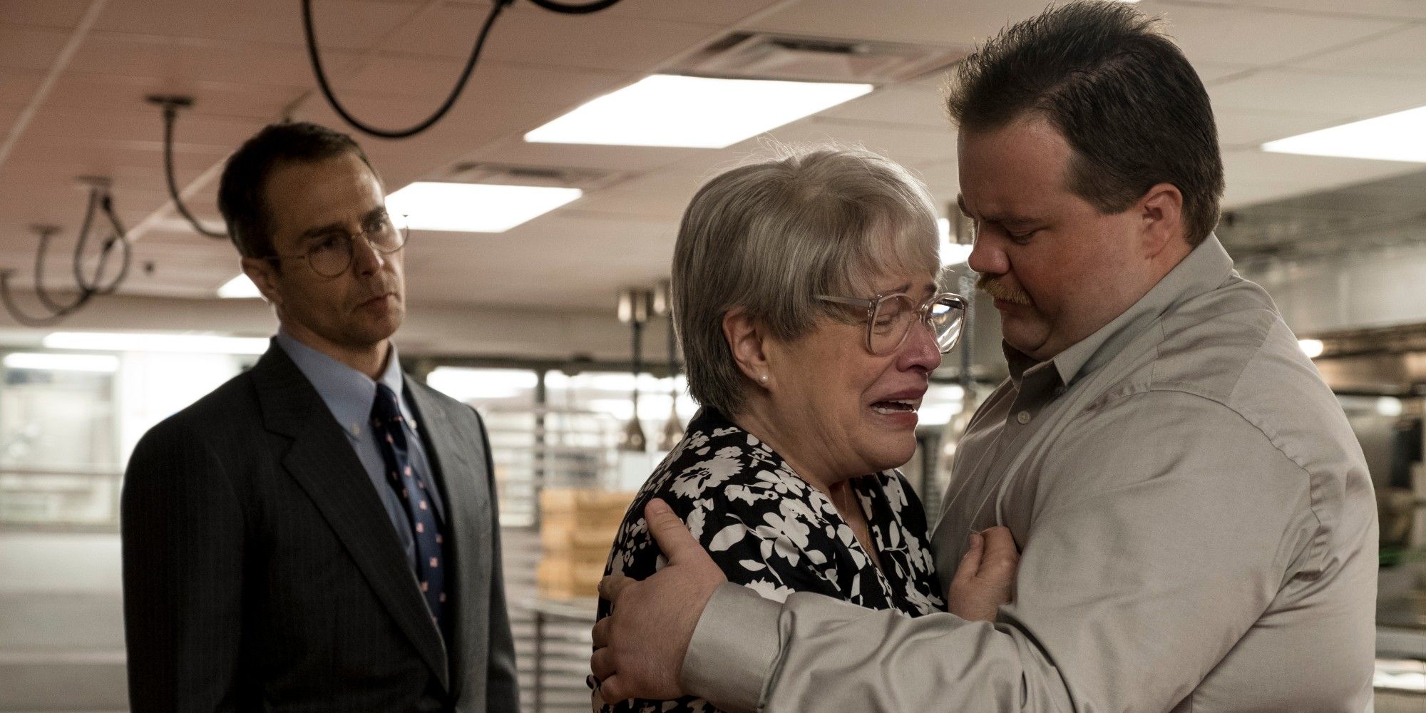 Sam Rockwell, Kathy Bates, and Paul Walter Hauser in Richard Jewell