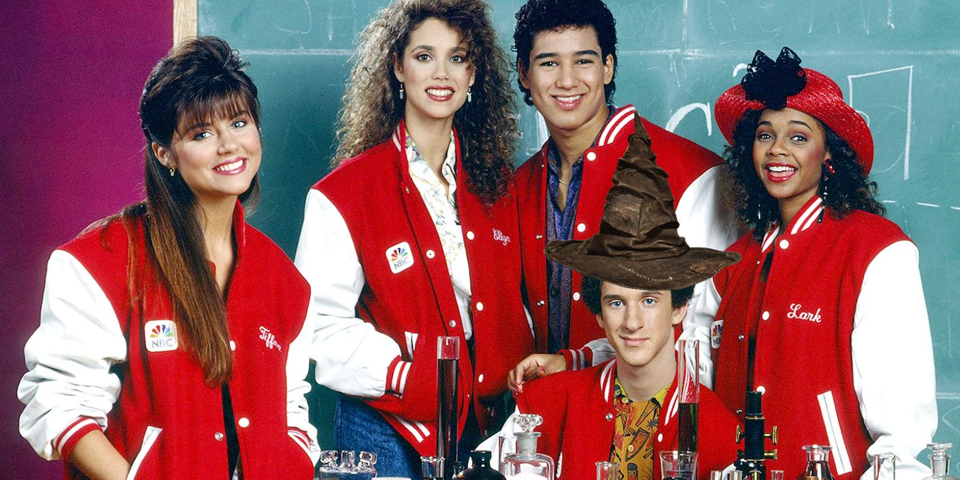 Saved By The Bell Cast Members With The Hogwarts Sorting Hat