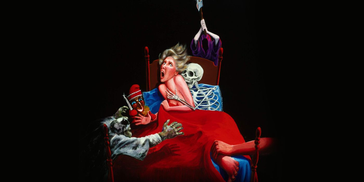 Cropped poster art for 1983&rsquo;s British horror anthology Screamtime