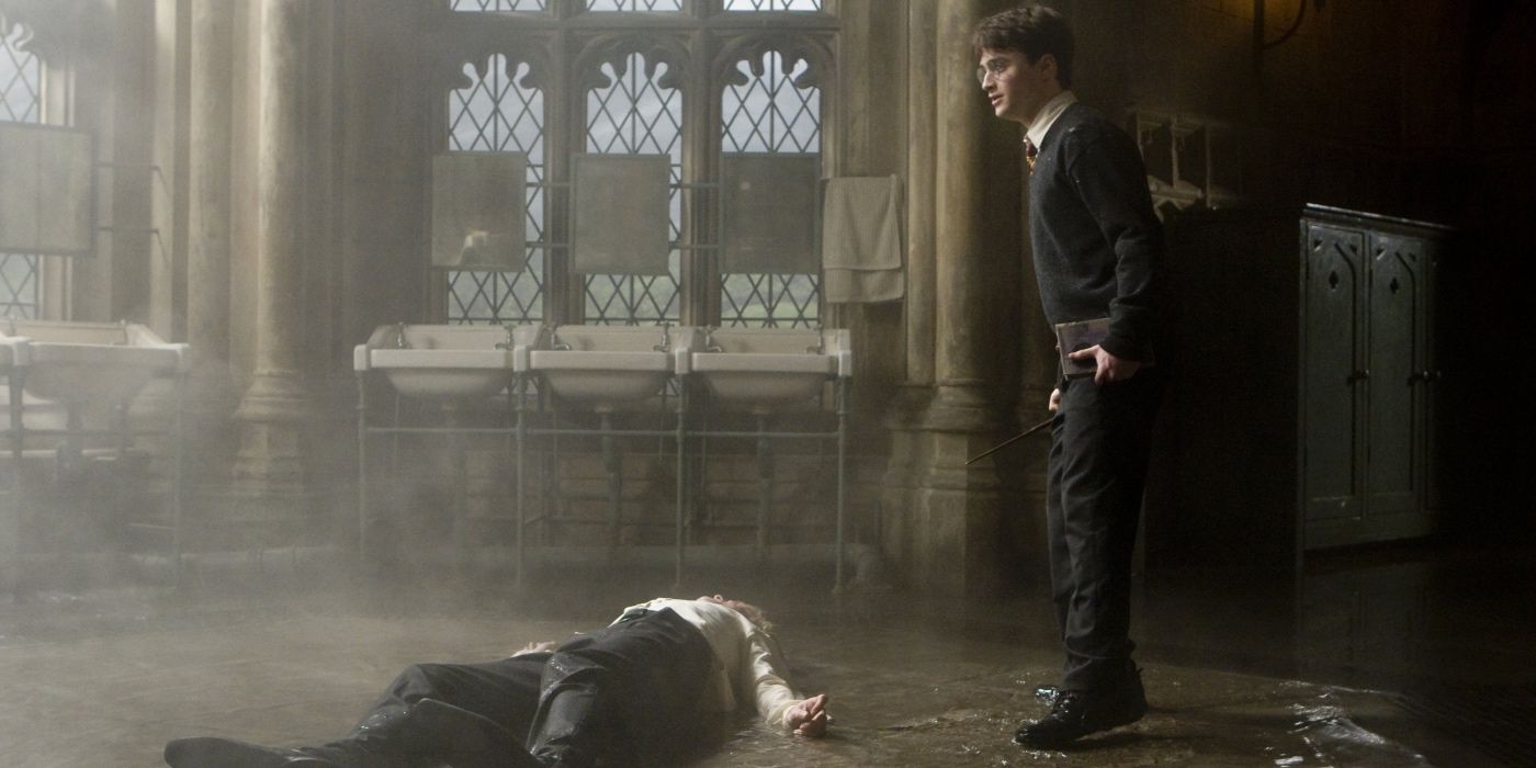 Harry executa o Sectumsempra em Draco em Harry Potter