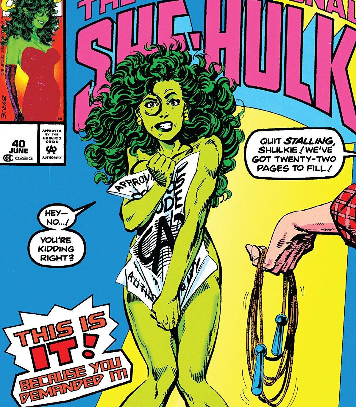 She-Hulk Comic Cover Vertical