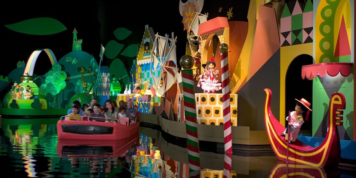 Boats Floating in A Small World at Disneyland