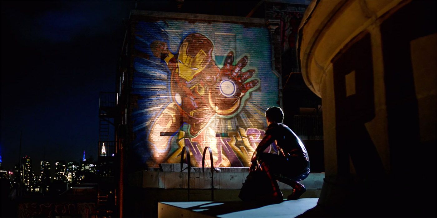 Spider-Man Far From Home Iron Man mural