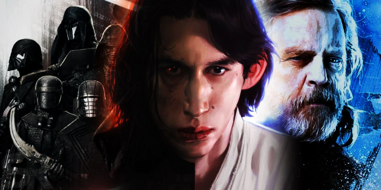 Star Wars Kylo Ren and Luke Fight Knights of Ren