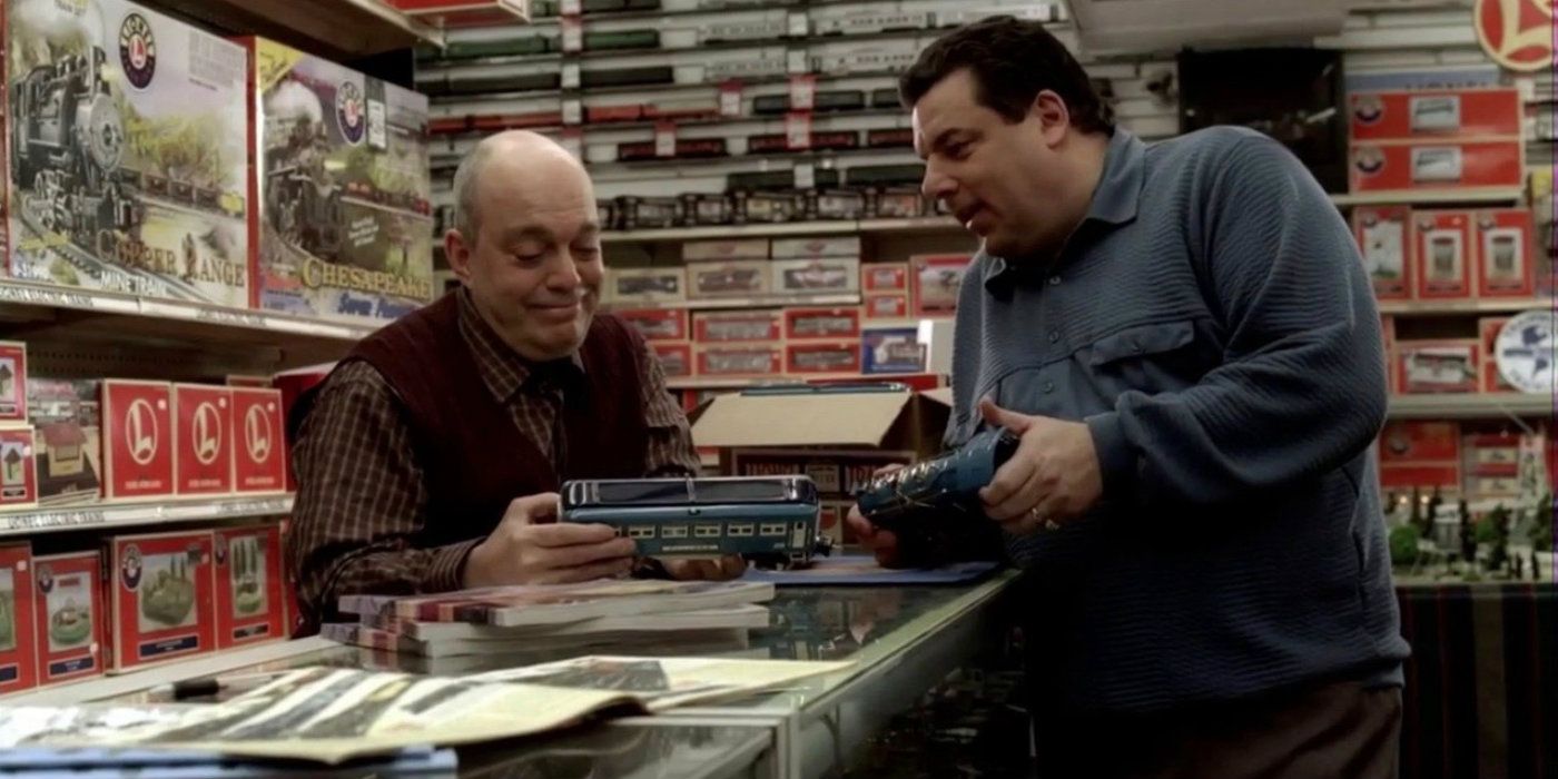 Bobby buying a toy train in The Sopranos