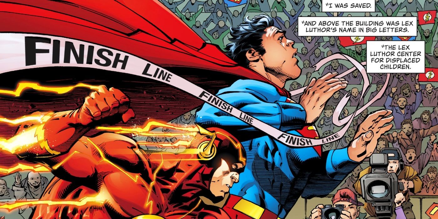 Superman Beats Flash in Comic Race