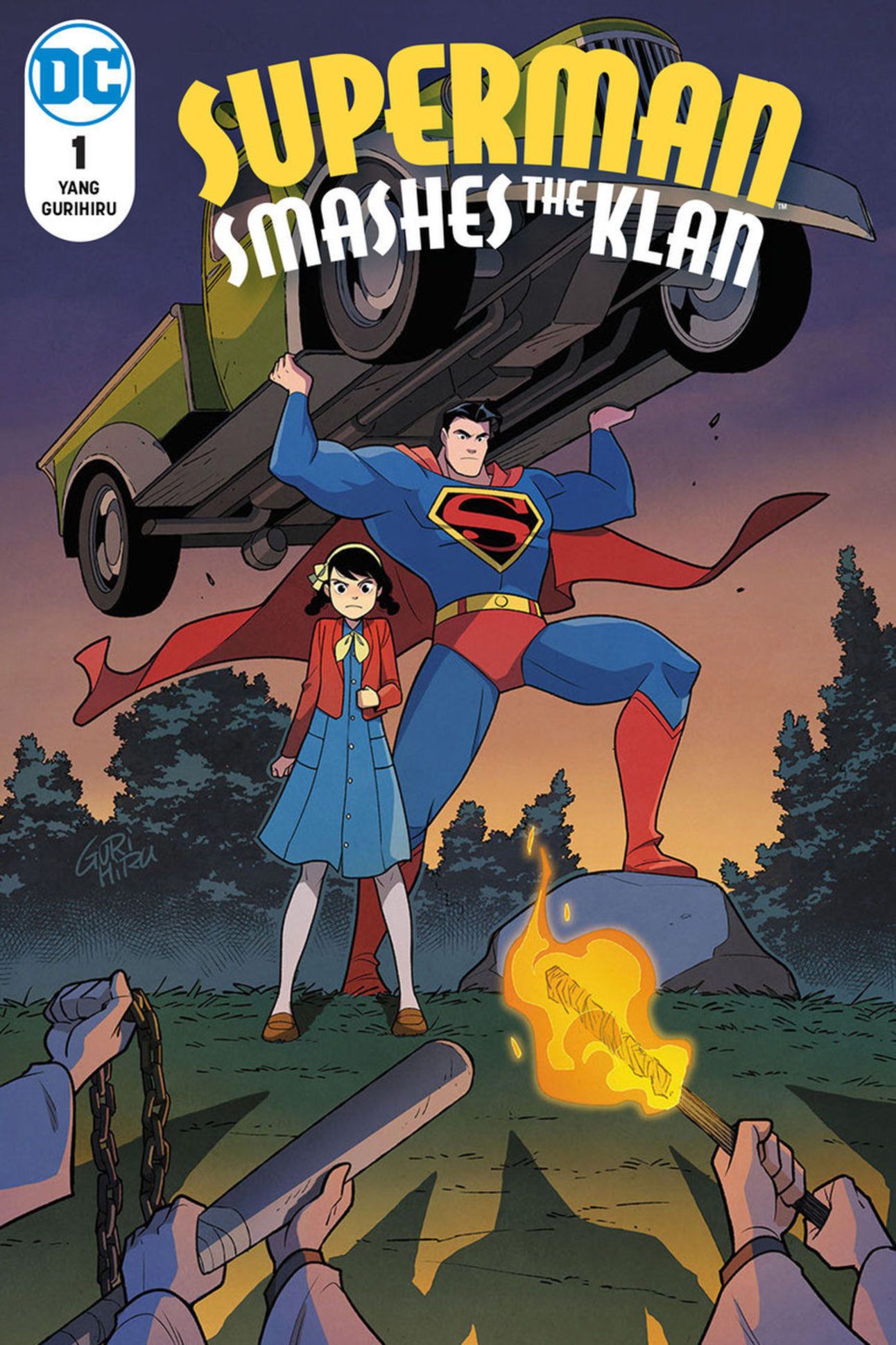 Superman Smashes The Klan KKK Comic