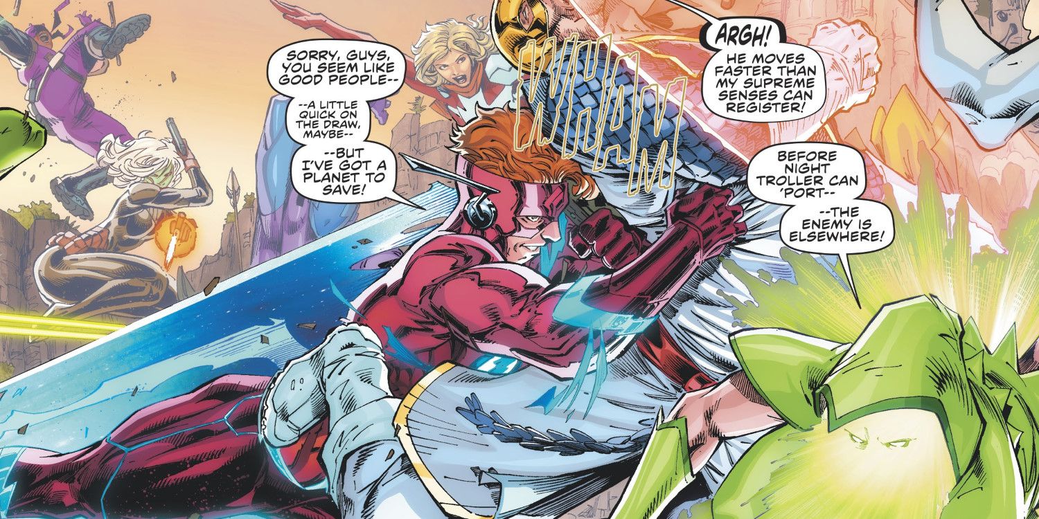 The Flash vs Captain America in Flash Forward