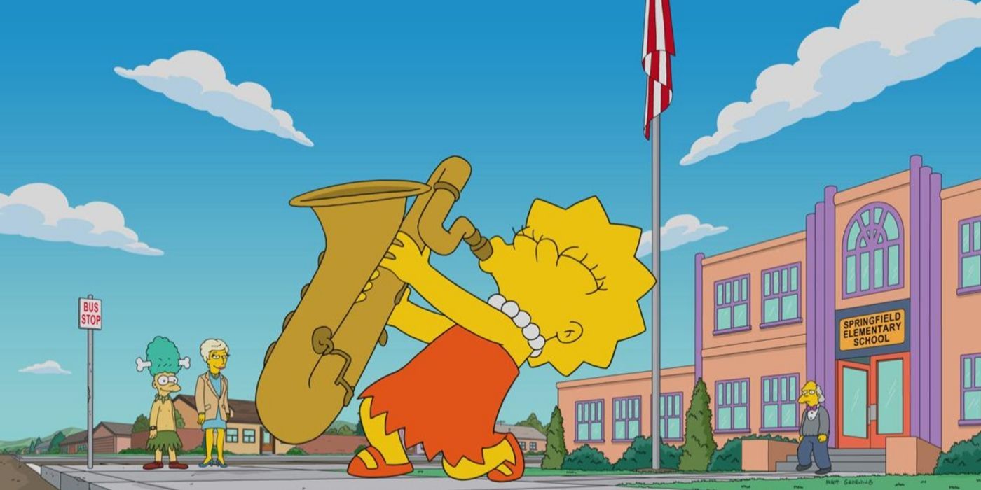 Lisa Simpson playing instrument in The Simpsons