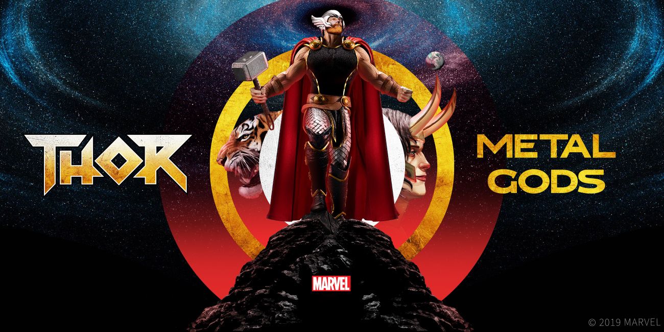 Thor Metal Gods Space Banner Art