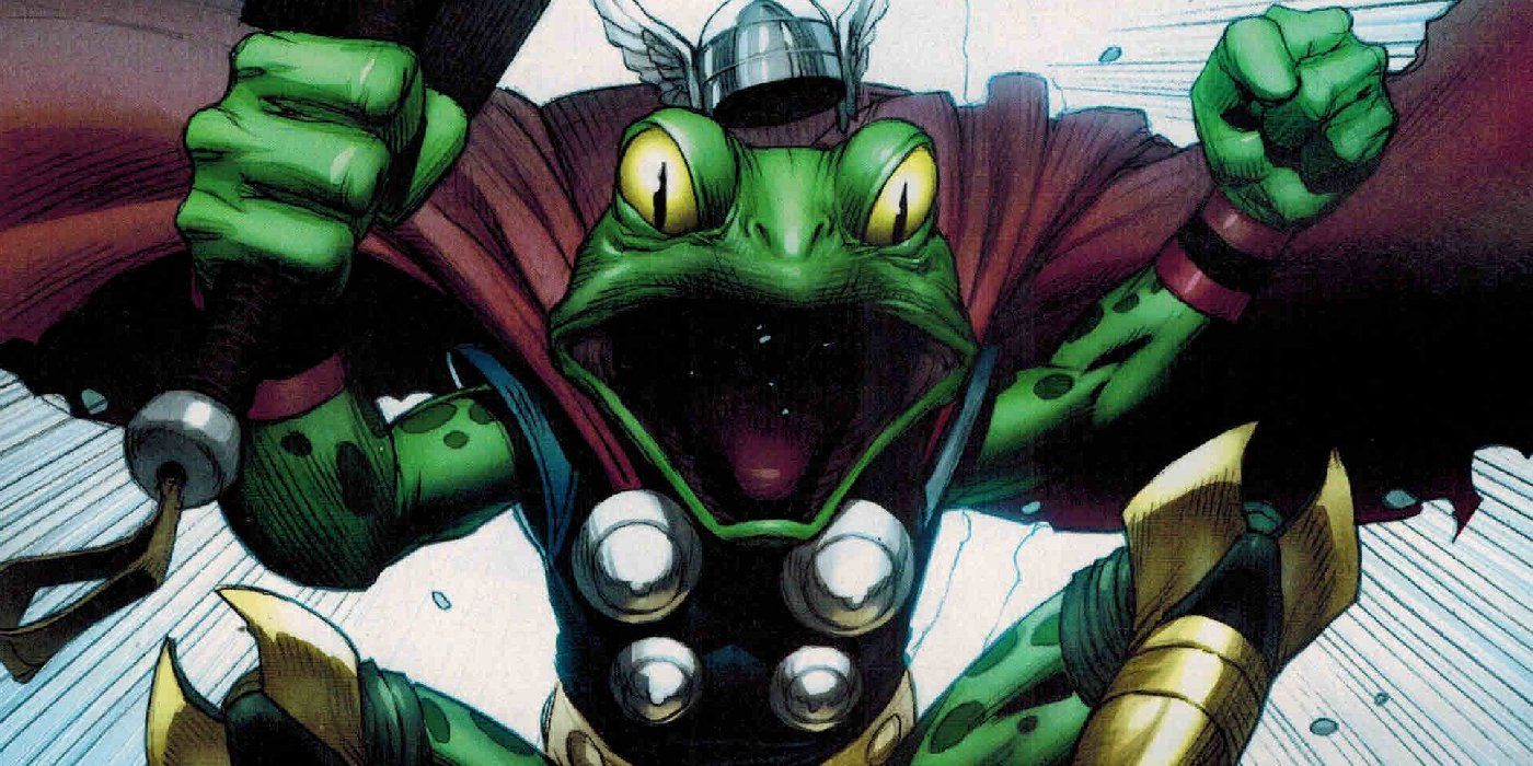 Throg atacando um oponente fora do painel