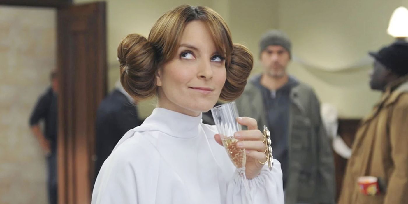 Liz Lemon dressed as Princess Leia in 30 Rock