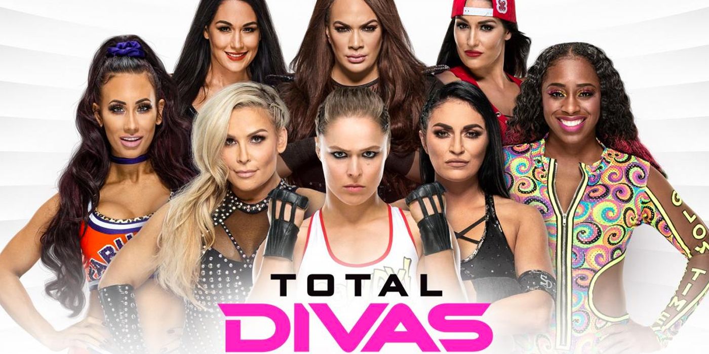 Total Divas poster featuring various WWE Superstars