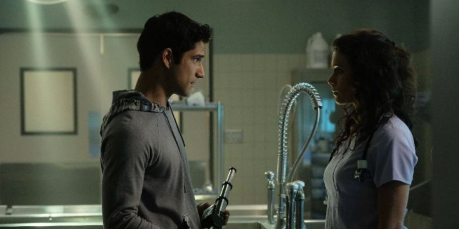 Scott speaks to his mother in the hospital morgue in Teen Wolf